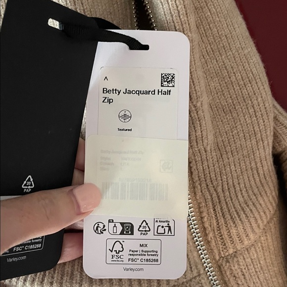 Varley Betty Jacquard Half Zip Sweater - Picture 8 of 9